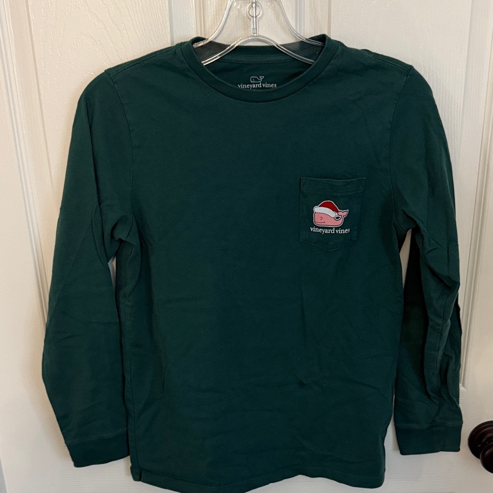 Vineyard Vines Kids Teal Long Sleeve Tee